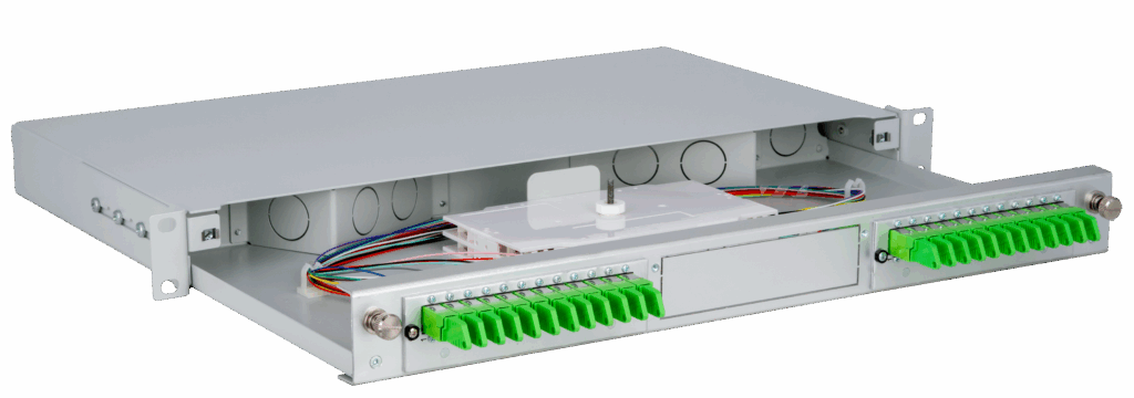 High-density splice systems SlimConnect 1U splice box