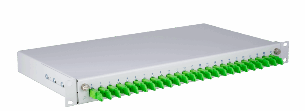 Hochdichte Spleißsysteme SlimConnect 1HE Spleißbox