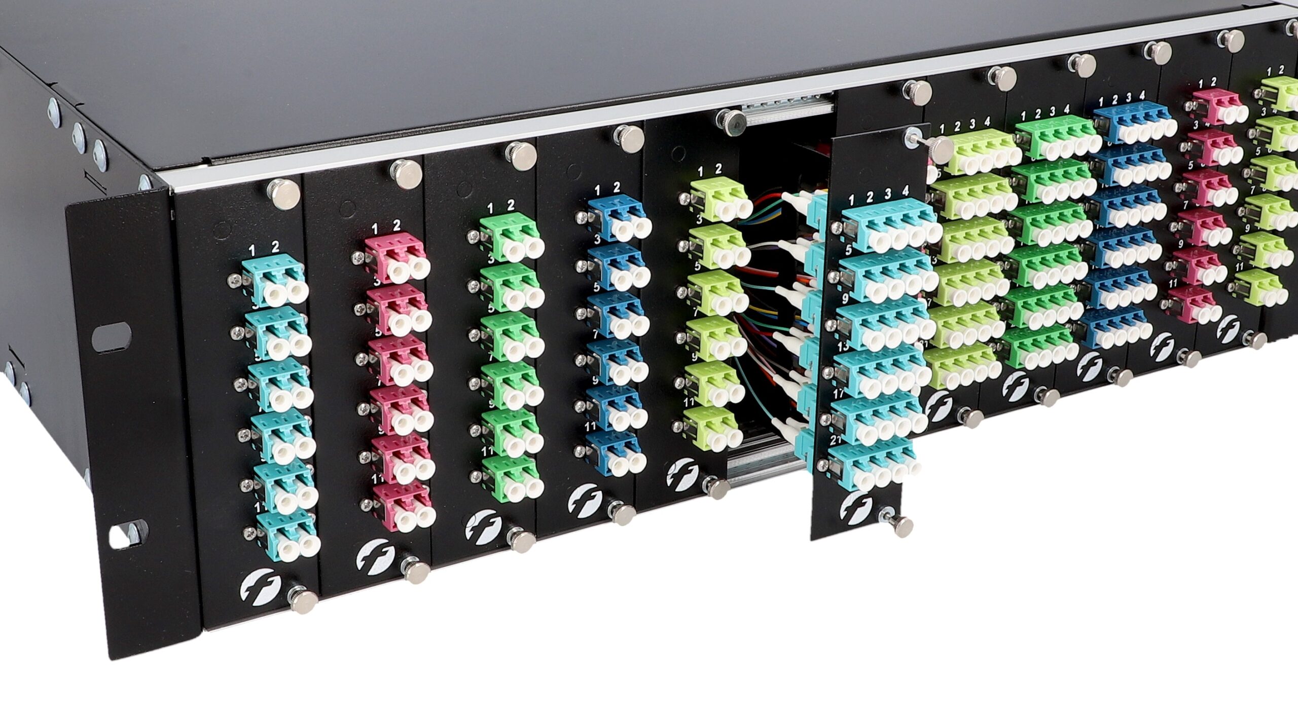 3HE/4HE Baugruppenträger ODF System mit 7TE Spleißmodulen für modulare Glasfaser-Infrastruktur - Übersicht