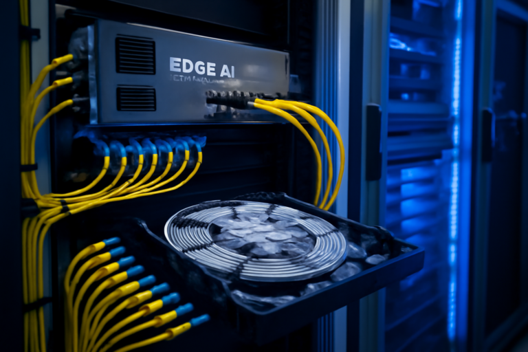 Edge AI Glasfaser – Dezentrale KI-Inferenz und Netzwerkanforderungen