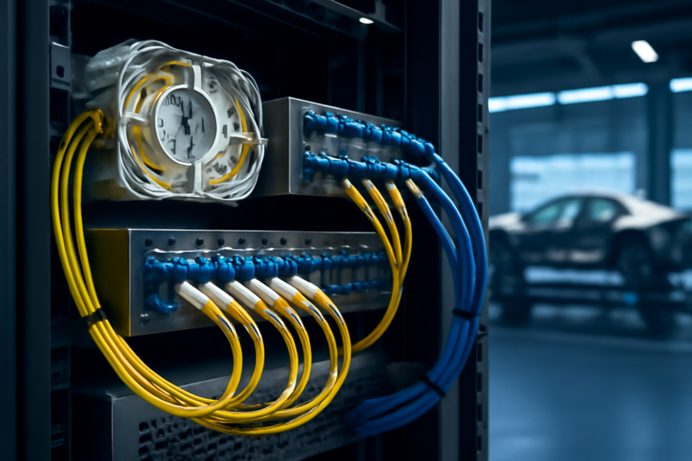 Glasfaser Automobilindustrie – Werksnetzwerke für vernetzte Produktion