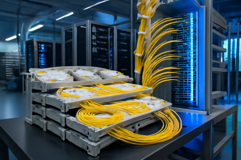 Glasfaser Logistikzentrum – Vernetzung für automatisierte Lagerhäuser