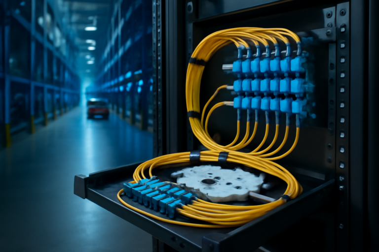 Glasfaser in Logistikzentren: Warehouse-Automatisierung und Netzinfrastruktur