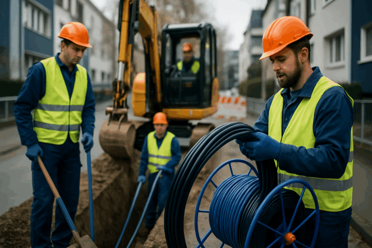 Glasfaser Tiefbau Kosten 2026: Kosten pro Meter und Kalkulation