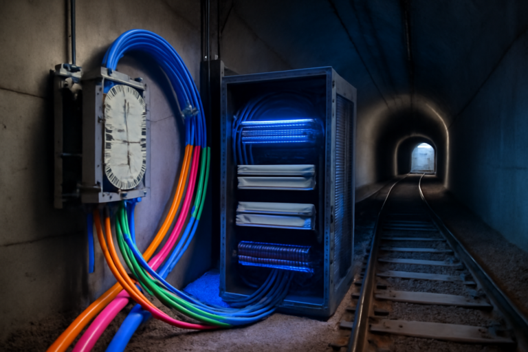 Glasfaser Tunnelbau – Netzwerktechnik für Straßen- und Eisenbahntunnel