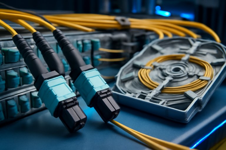 MPO/MTP Konnektoren: Hochdichte Glasfaserverbindungen für Rechenzentren