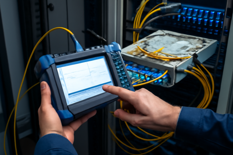 OTDR-Messung in Glasfasernetzen: Fehlerlokalisierung und Dokumentation