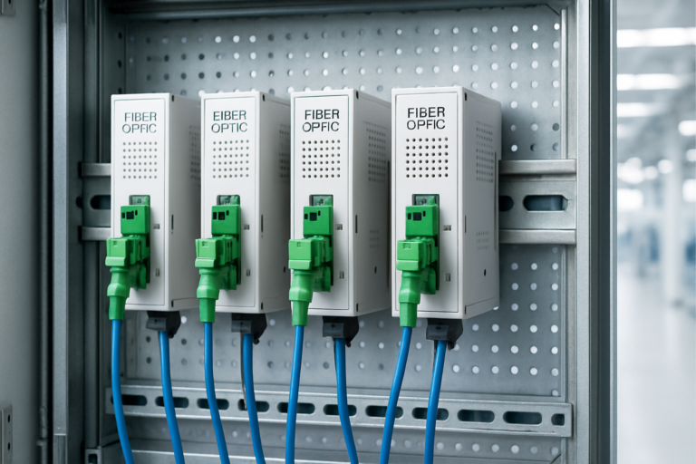 Fiber optic DIN rail box: Industrial-grade solutions for professional automation with 7TE/8TE