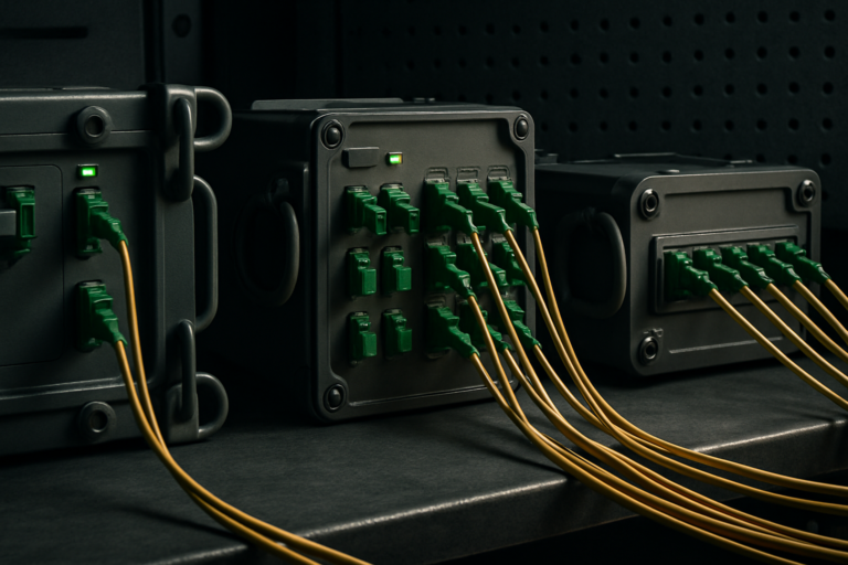 Militär Glasfaser: Bundeswehr-Netzinfrastruktur mit E2000-Steckern