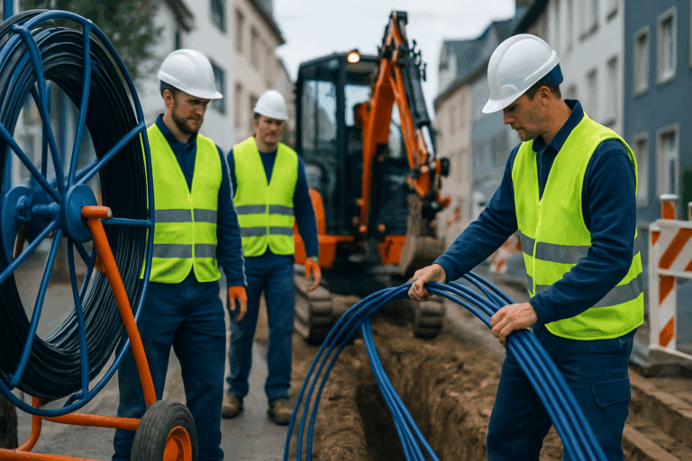 Tiefbau Kapazitäten Glasfaser Hessen 2026: Rhein-Main und ländlicher Raum