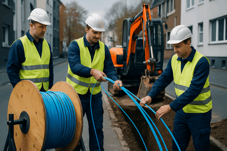 Tiefbau Kapazitäten Glasfaser NRW 2026: FTTH-Rollout und Engpässe