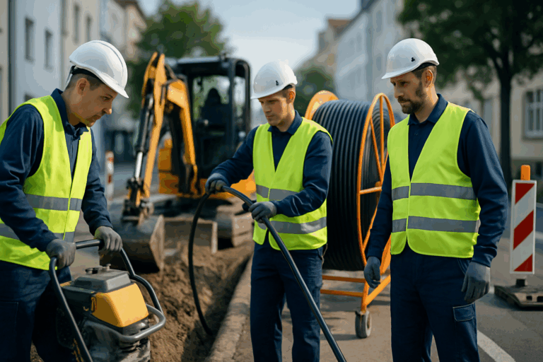 Tiefbau Kapazitäten Glasfaser Ostdeutschland 2026: Sachsen, Thüringen, Brandenburg