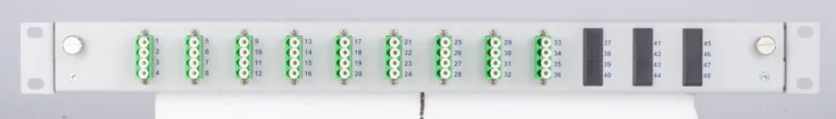 SlimConnect 1HE im Detail: 96 Fasern auf 1 HE – Technische Spezifikation