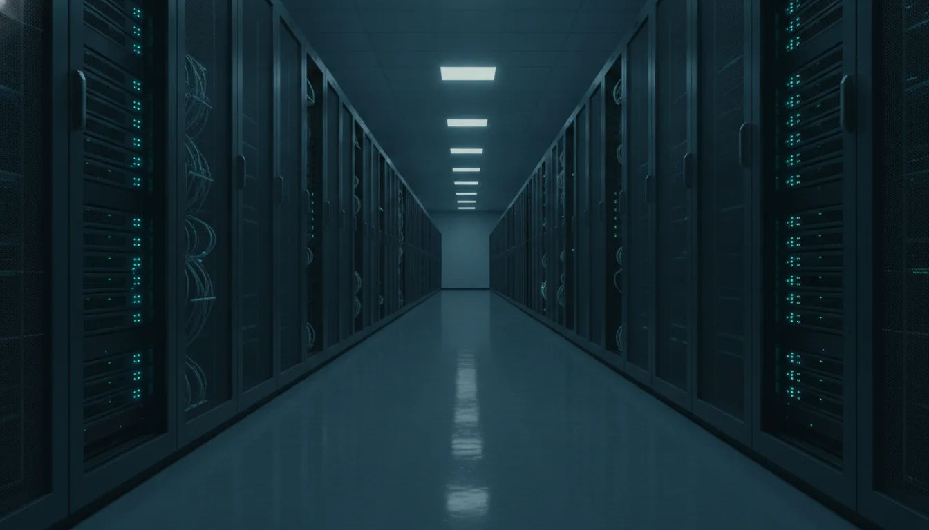 Carrier point of presence with rows of telecom racks