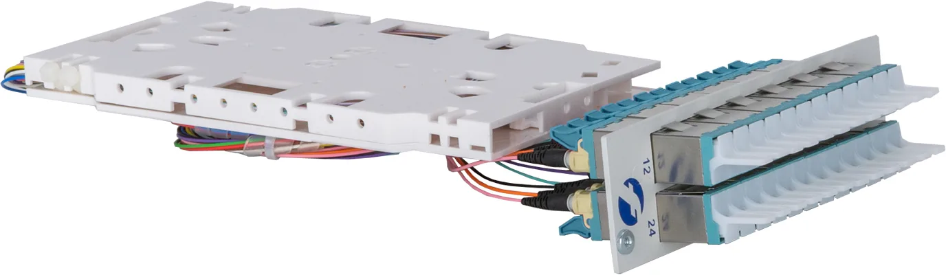 7HP front modules 12× E2000 DX-C