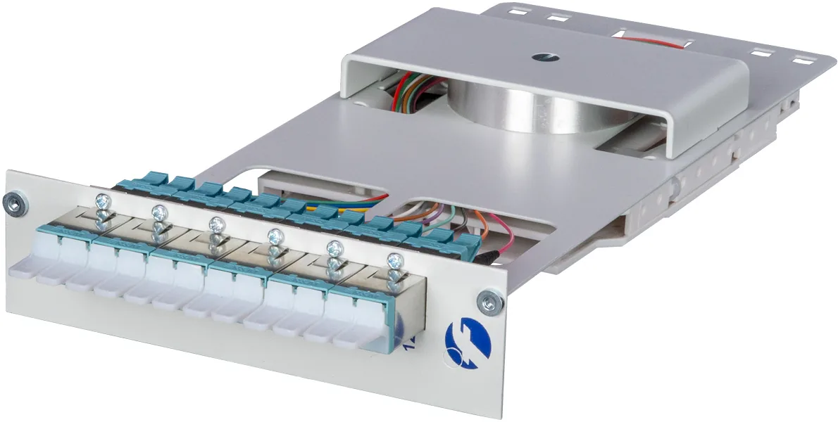 Spleißmodule 7TE 6× E2000 DX-C
